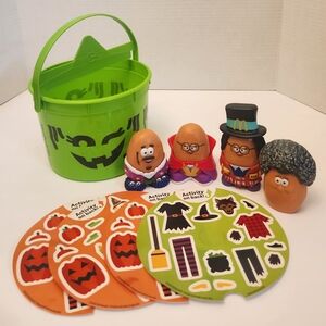 McDonald's Halloween Toy Set with Green Bucket 2022